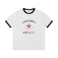 Deux Corps Star Ringer Tee Heather Gray