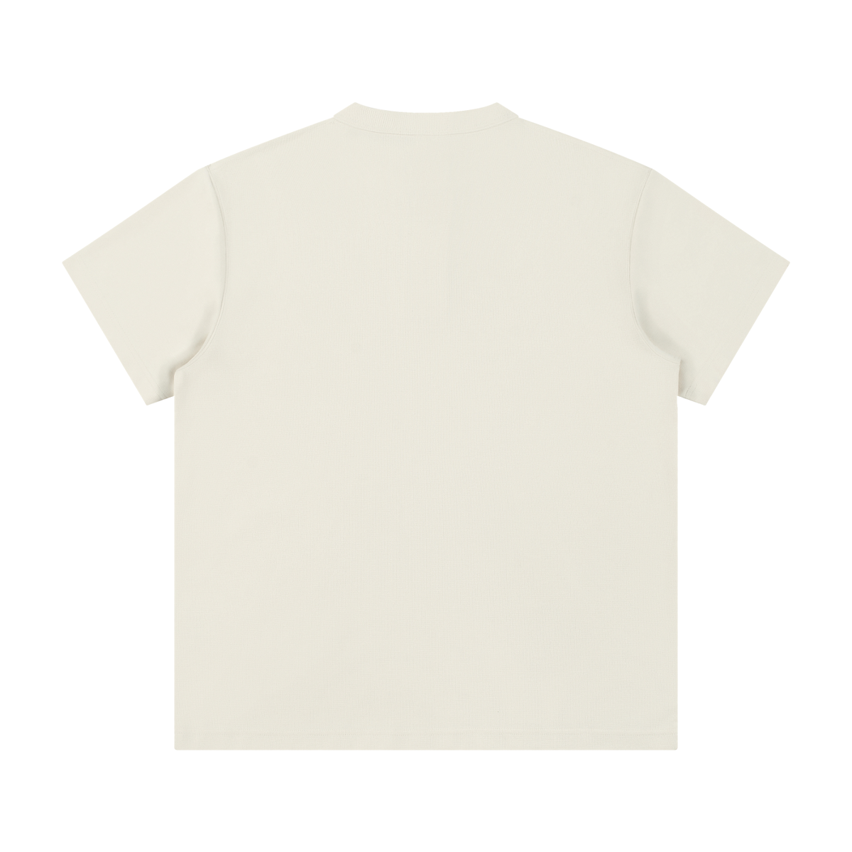 Textured Knit Henley Tee White Sands