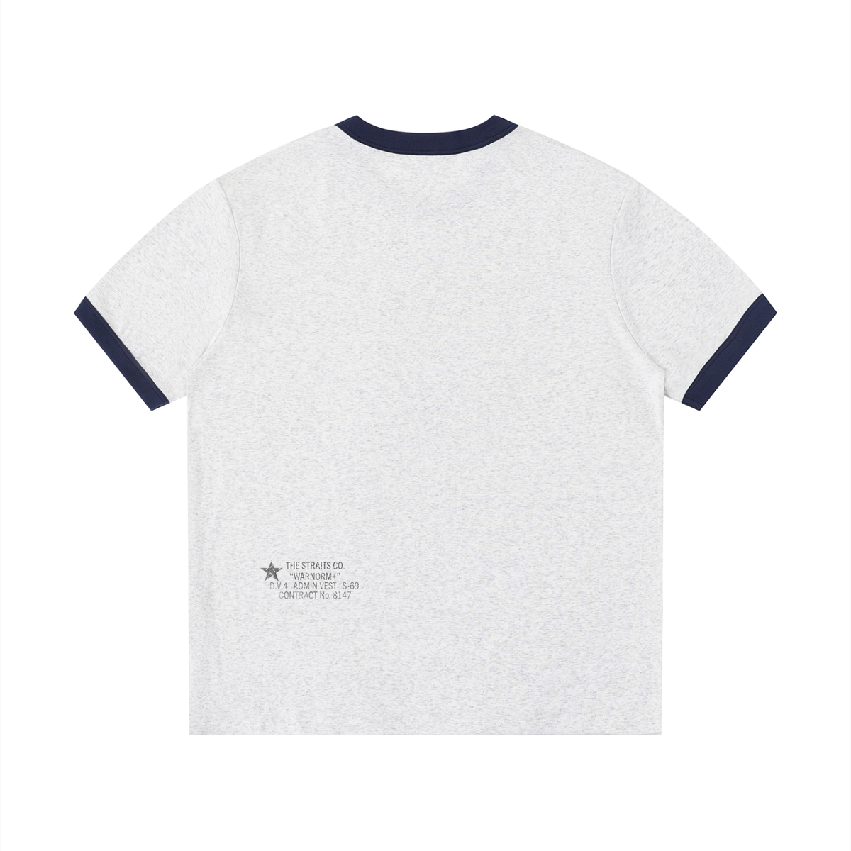 Deux Corps Star Ringer Tee Heather Gray